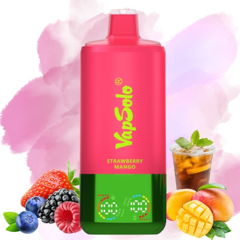 Vapsolo Triple Pro 60k Bluberry Rasberry & Strawberry Mango & Lemon Cola - Puff Vapsolo Italia Vapsolo Triple 60000 Bluberry Rasberry & Strawberry Mango & Lemon Cola