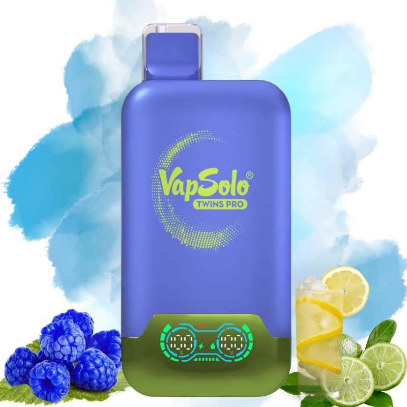 Vapsolo Twins Pro Blue Razz Lemonade & Lemon Lime - Puff Vapsolo Italia Vapsolo Twins Pro 50000 Lemon Lime & Watermelon Ice (Copy)