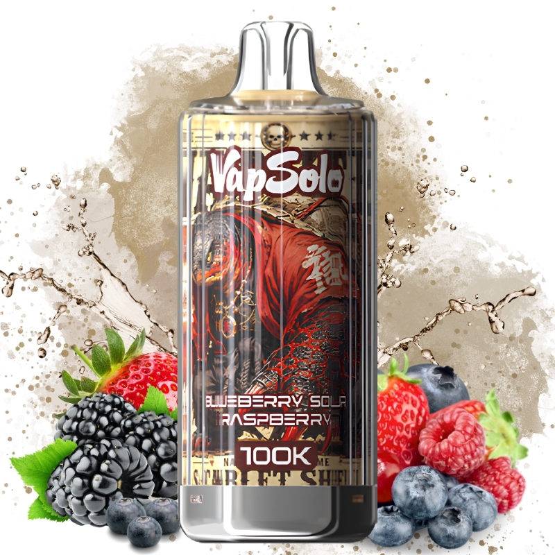 Vapsolo 100K Blueberry Sour Raspberry - Puff Vapsolo Italia